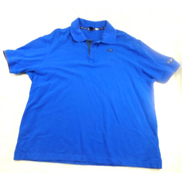 Mini Cooper Mens XL Blue Polo Shirt With Car And Logo Details Button Collar Shor - Picture 1 of 8